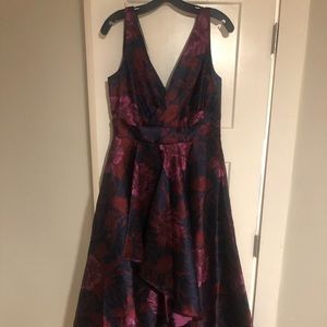 Floral high low gown